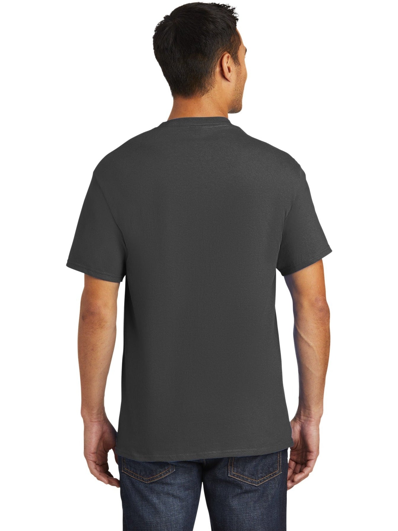 no-logo Port & Company Tall Essential Pocket Tee-Regular-Port & Company-Thread Logic