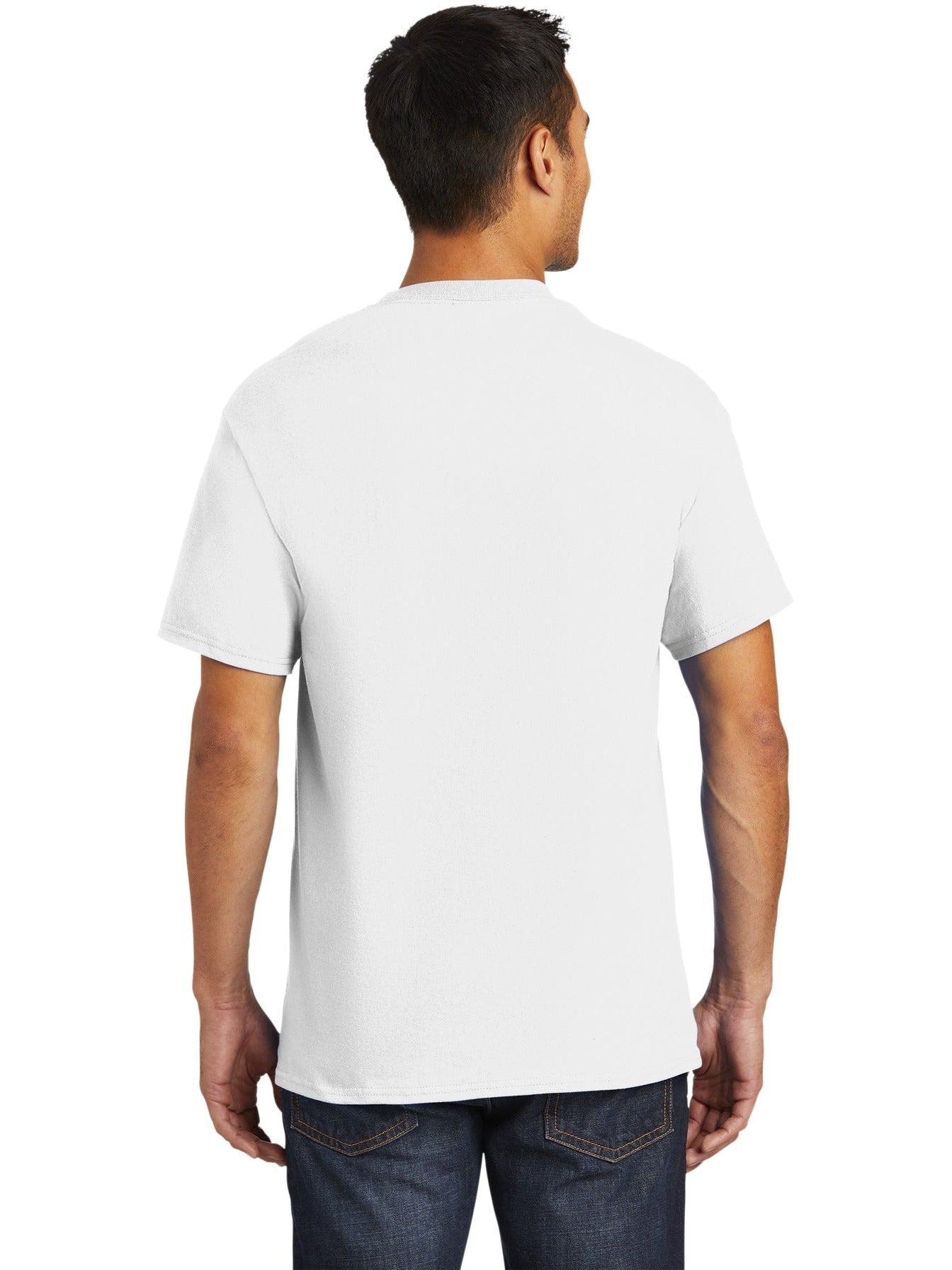 no-logo Port & Company Tall Essential Pocket Tee-Regular-Port & Company-Thread Logic