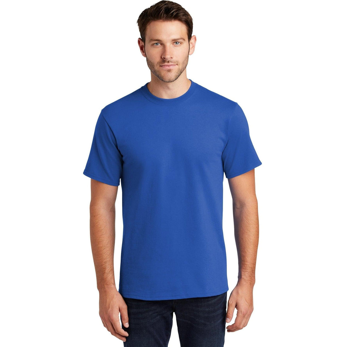 no-logo Port & Company Tall Essential T-Shirt-Polos-Port & Company-Royal-LT-Thread Logic