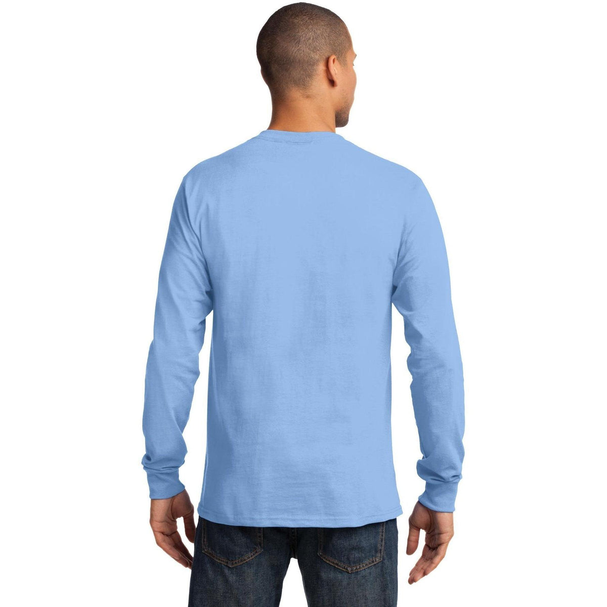 no-logo Port & Company Tall Long Sleeve Essential Tee-Regular-Port & Company-Thread Logic