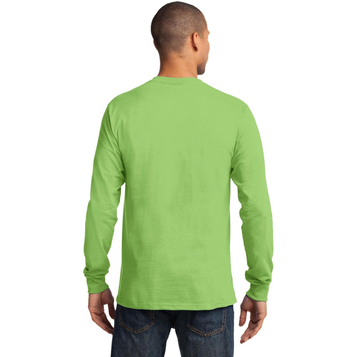 no-logo Port & Company Tall Long Sleeve Essential Tee-Regular-Port & Company-Thread Logic