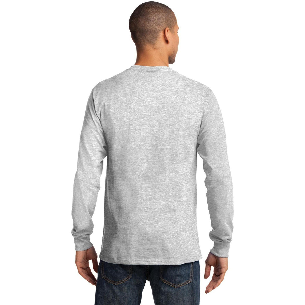 no-logo Port & Company Tall Long Sleeve Essential Tee-Regular-Port & Company-Thread Logic