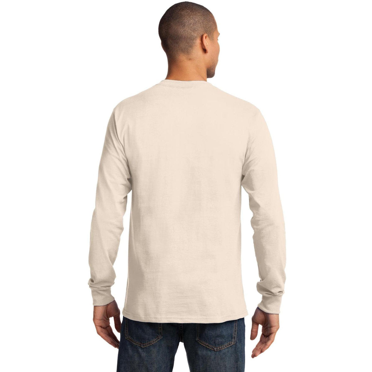 no-logo Port & Company Tall Long Sleeve Essential Tee-Regular-Port & Company-Thread Logic