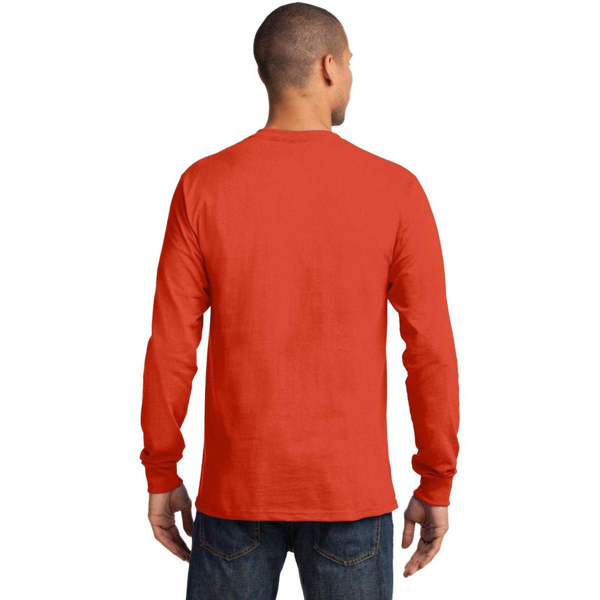no-logo Port & Company Tall Long Sleeve Essential Tee-Regular-Port & Company-Thread Logic