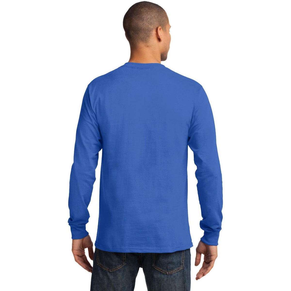 no-logo Port & Company Tall Long Sleeve Essential Tee-Regular-Port & Company-Thread Logic