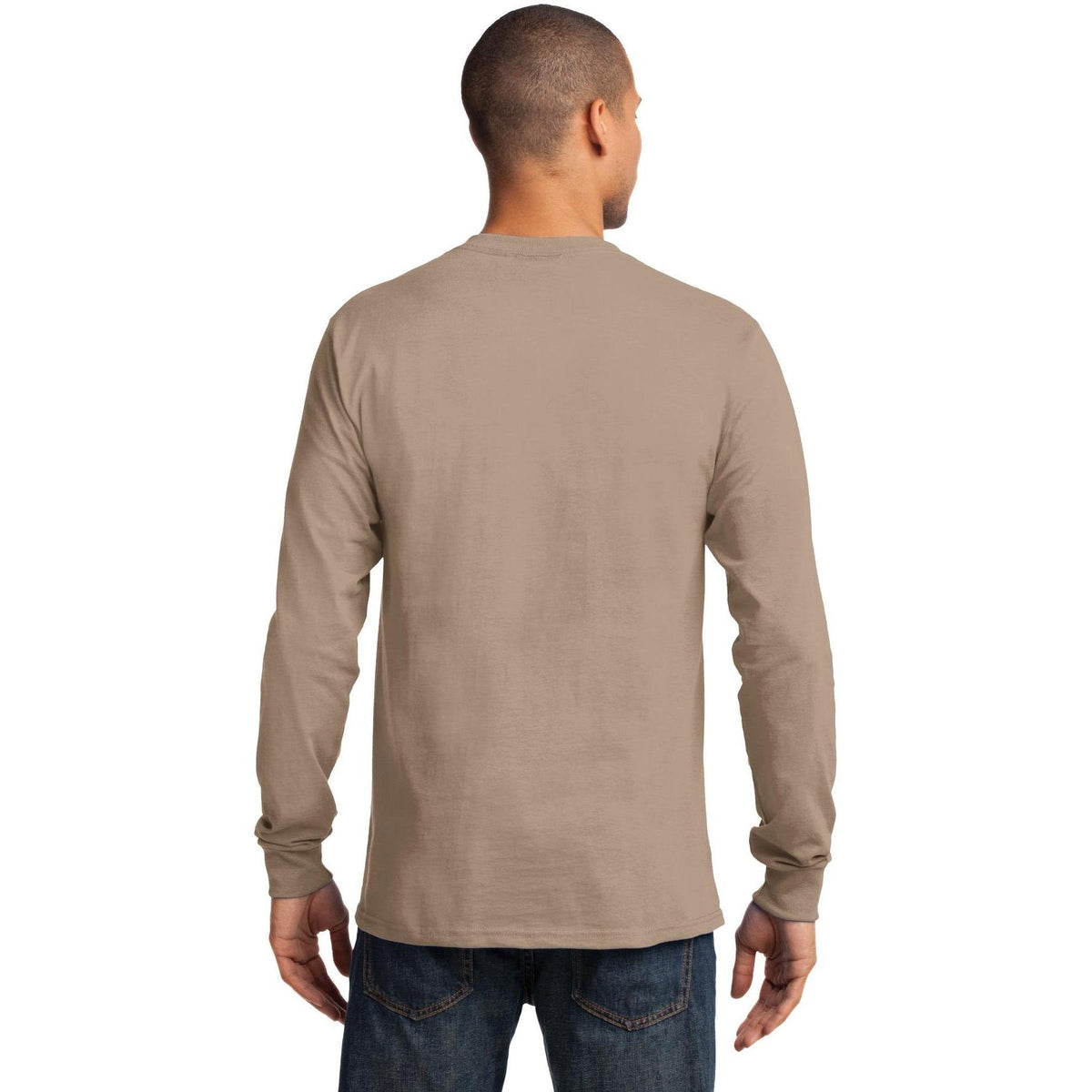 no-logo Port & Company Tall Long Sleeve Essential Tee-Regular-Port & Company-Thread Logic