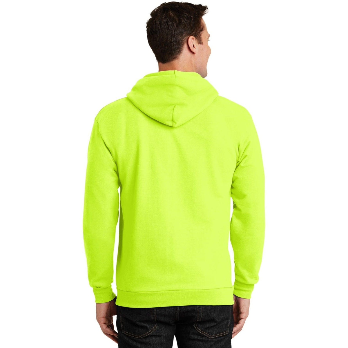 no-logo Port & Company Tall Ultimate Full- Zip Hooded Sweatshirt-Full Zips-Port & Company-Thread Logic