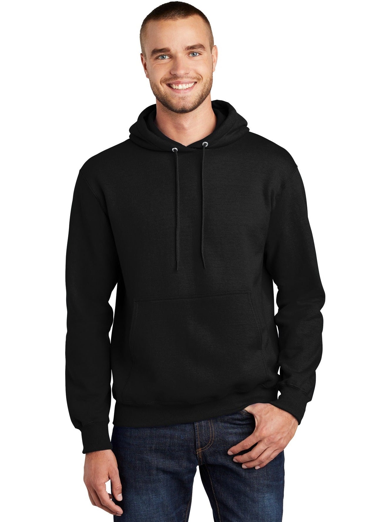 no-logo Port & Company Tall Ultimate Pullover Hooded Sweatshirt-Regular-Port & Company-Thread Logic