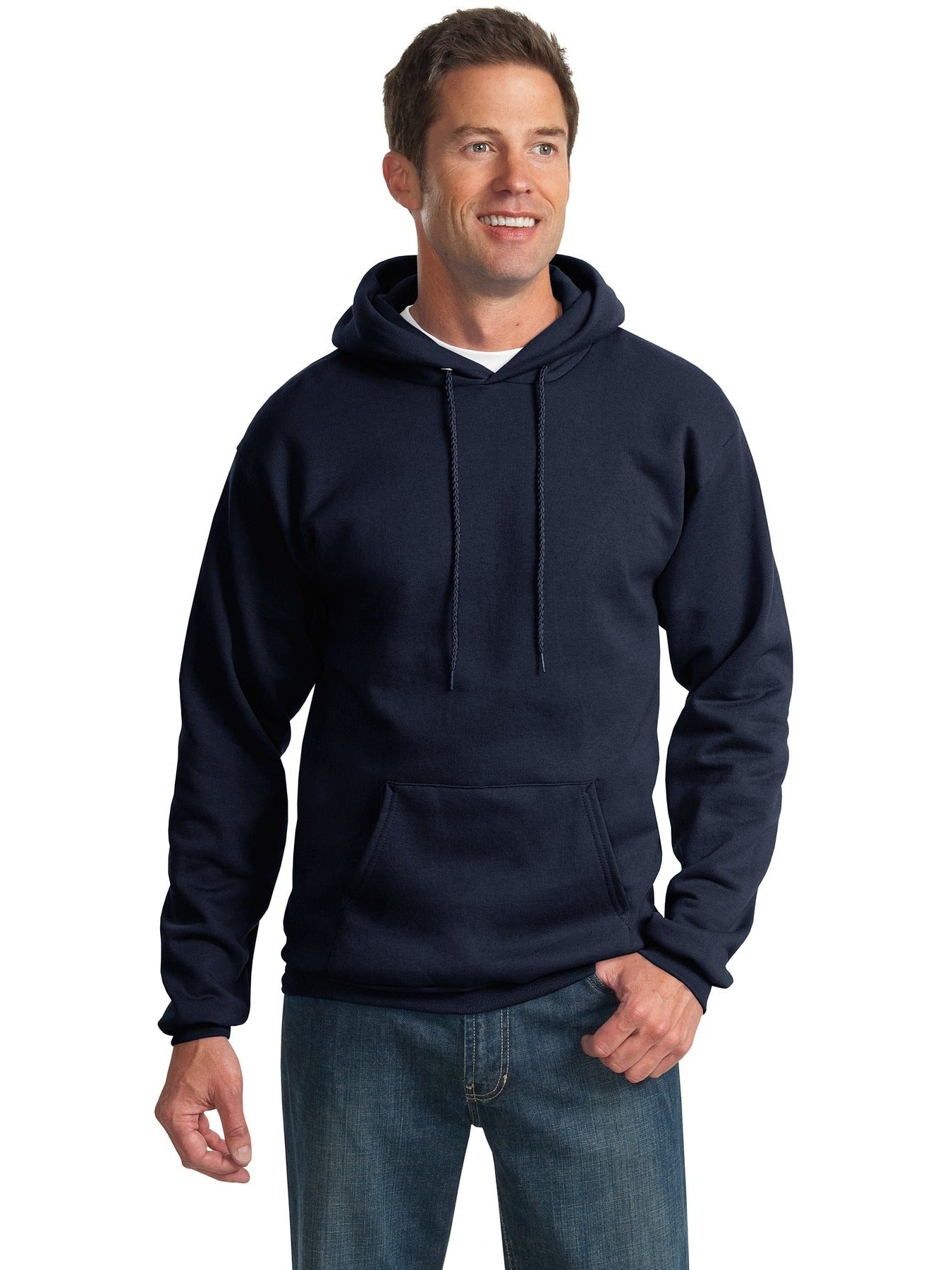 no-logo Port & Company Tall Ultimate Pullover Hooded Sweatshirt-Regular-Port & Company-Thread Logic