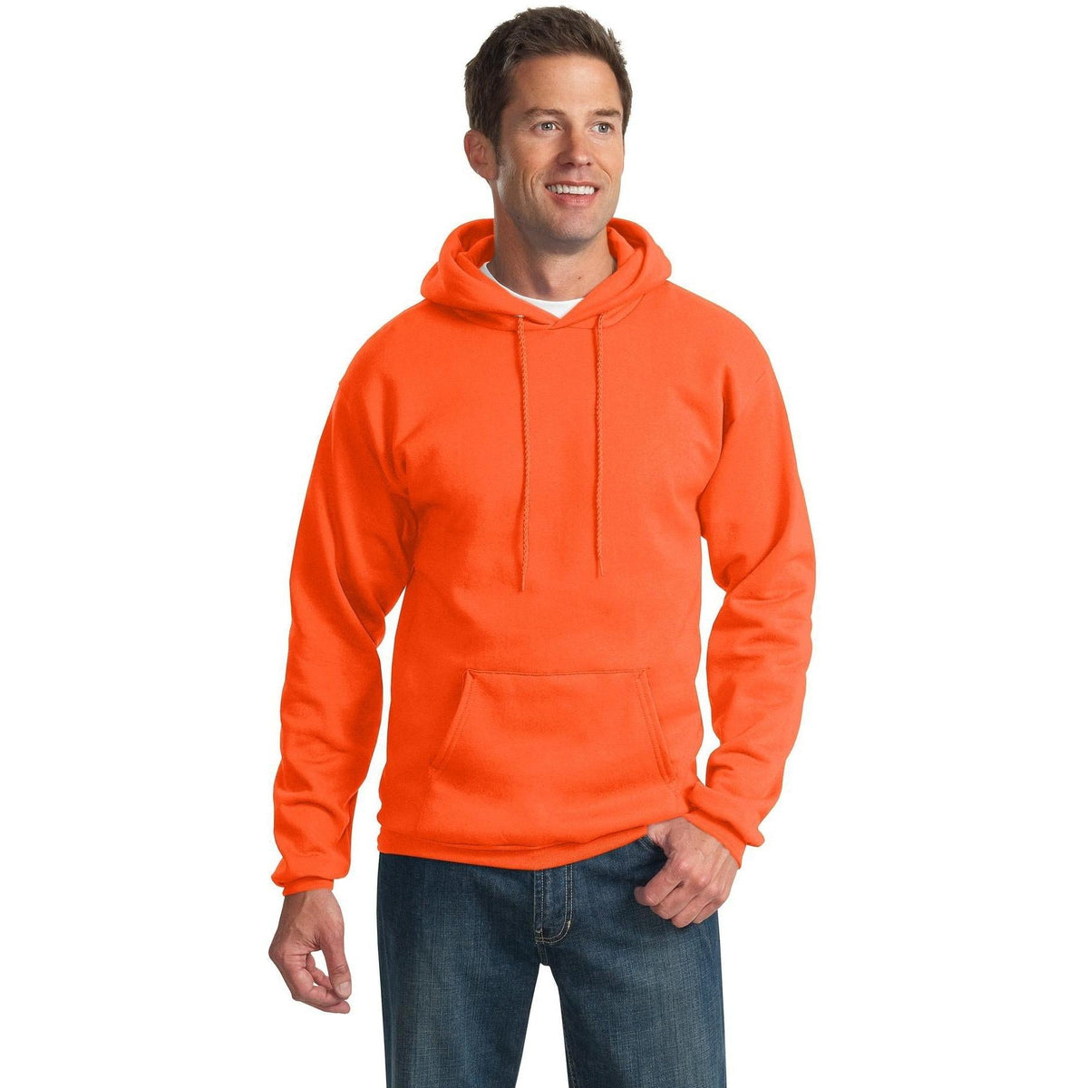 no-logo Port & Company Tall Ultimate Pullover Hooded Sweatshirt-Hoodies-Port & Company-Thread Logic