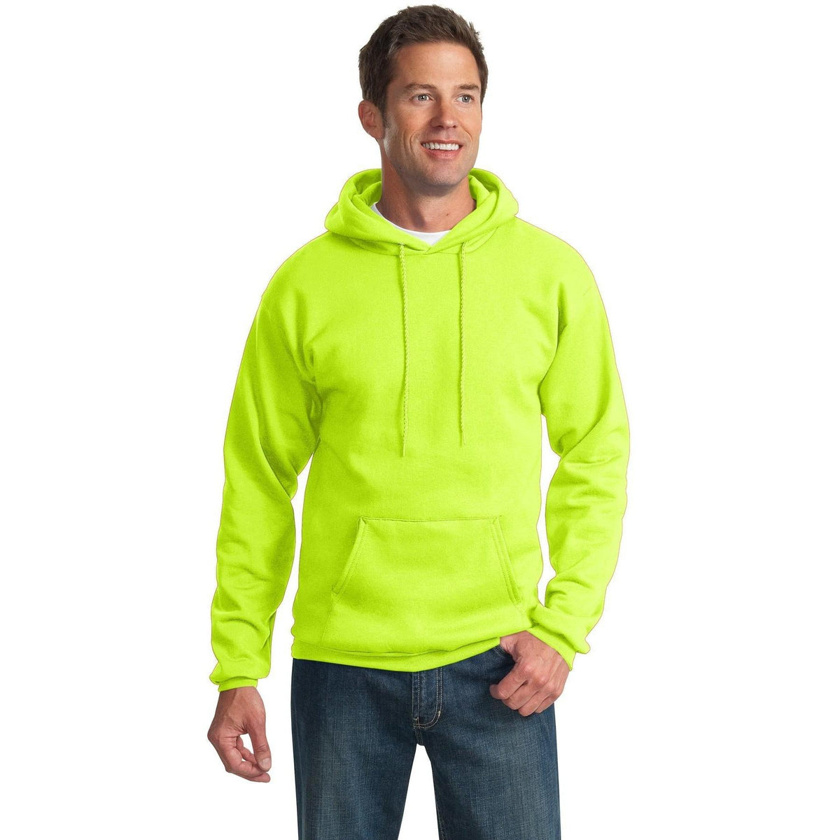 no-logo Port & Company Tall Ultimate Pullover Hooded Sweatshirt-Hoodies-Port & Company-Thread Logic
