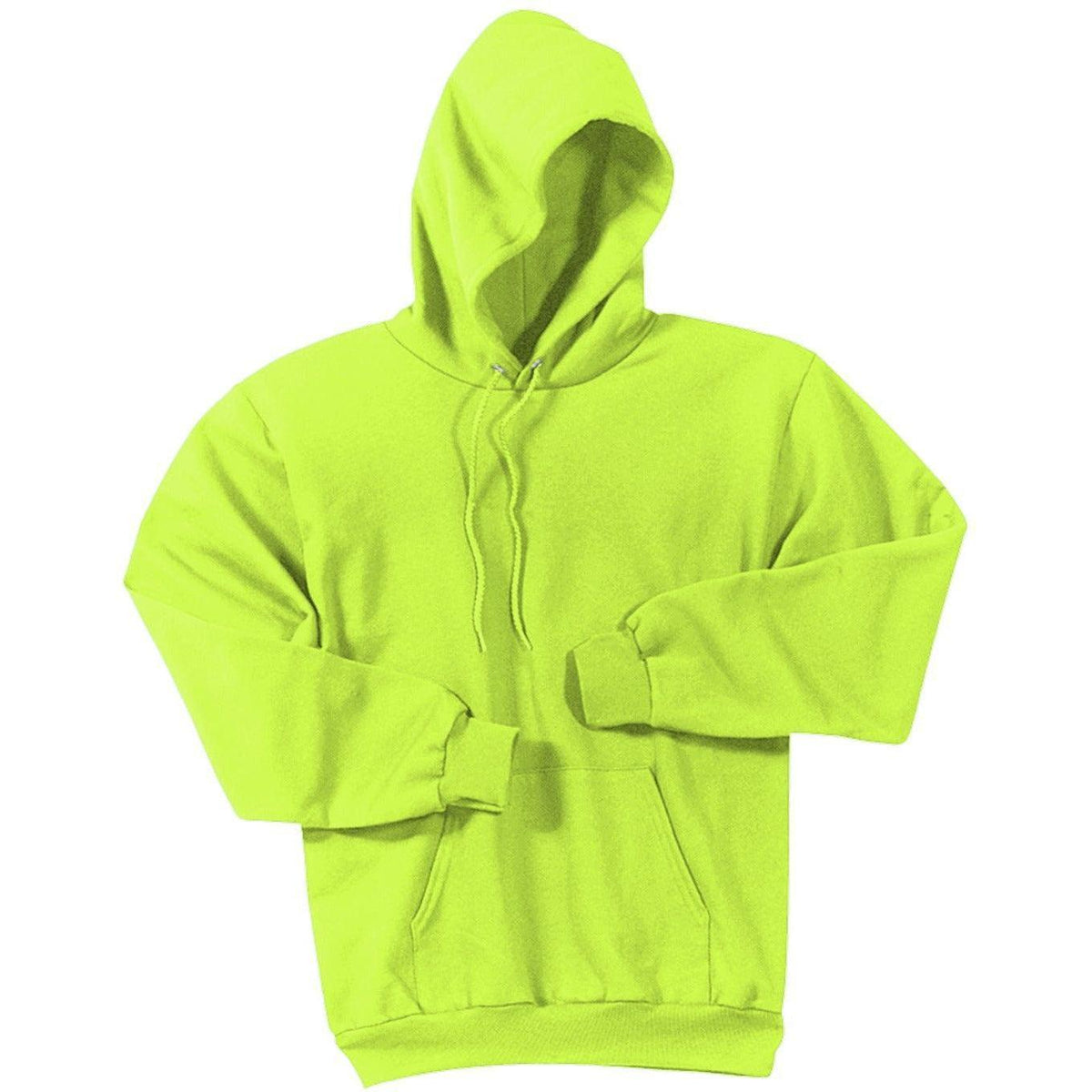 no-logo Port & Company Tall Ultimate Pullover Hooded Sweatshirt-Hoodies-Port & Company-Safety Green-LT-Thread Logic
