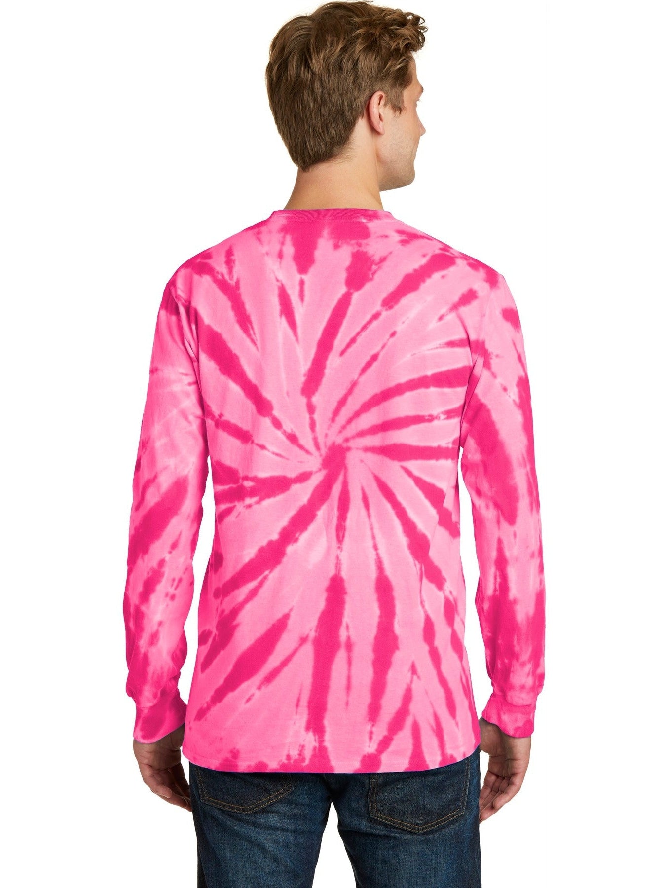 no-logo Port & Company Tie-Dye Long Sleeve Tee-Regular-Port & Company-Thread Logic