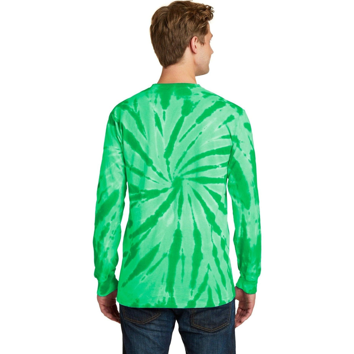 no-logo Port & Company Tie-Dye Long Sleeve Tee-Regular-Port & Company-Thread Logic