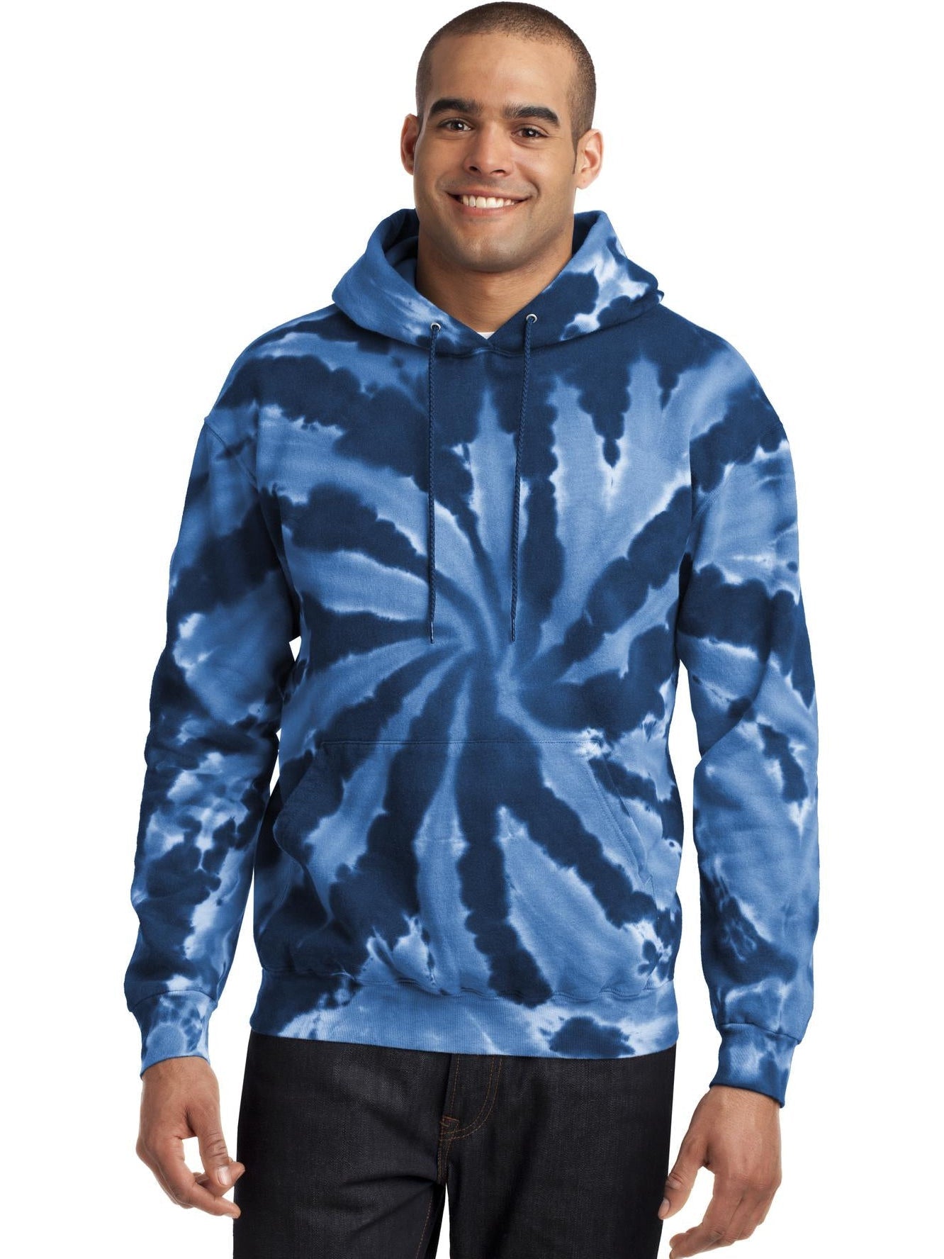 no-logo Port & Company Tie-Dye Pullover Hooded Sweatshirt-Regular-Port & Company-Thread Logic