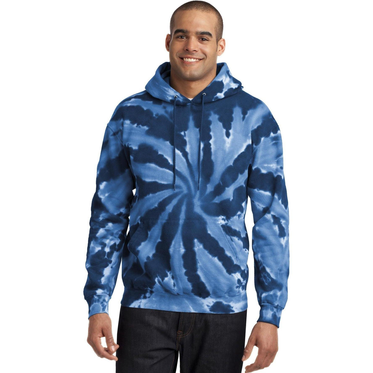 no-logo Port & Company Tie-Dye Pullover Hooded Sweatshirt-Regular-Port & Company-Thread Logic