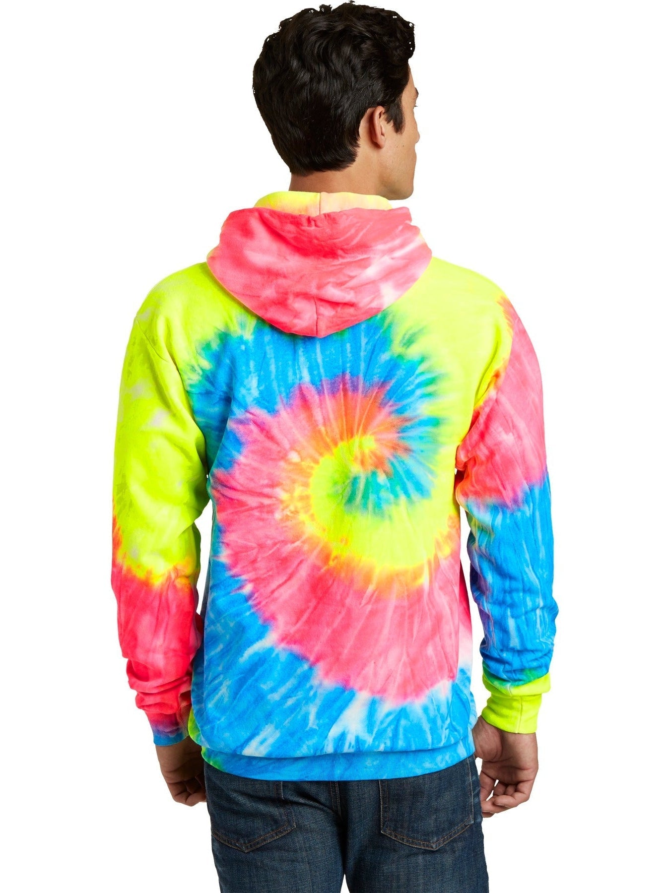 no-logo Port & Company Tie-Dye Pullover Hooded Sweatshirt-Regular-Port & Company-Thread Logic