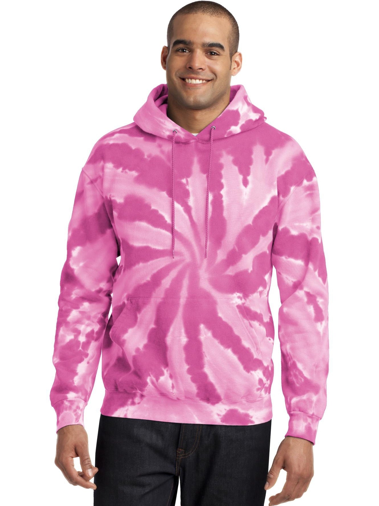 no-logo Port & Company Tie-Dye Pullover Hooded Sweatshirt-Regular-Port & Company-Thread Logic