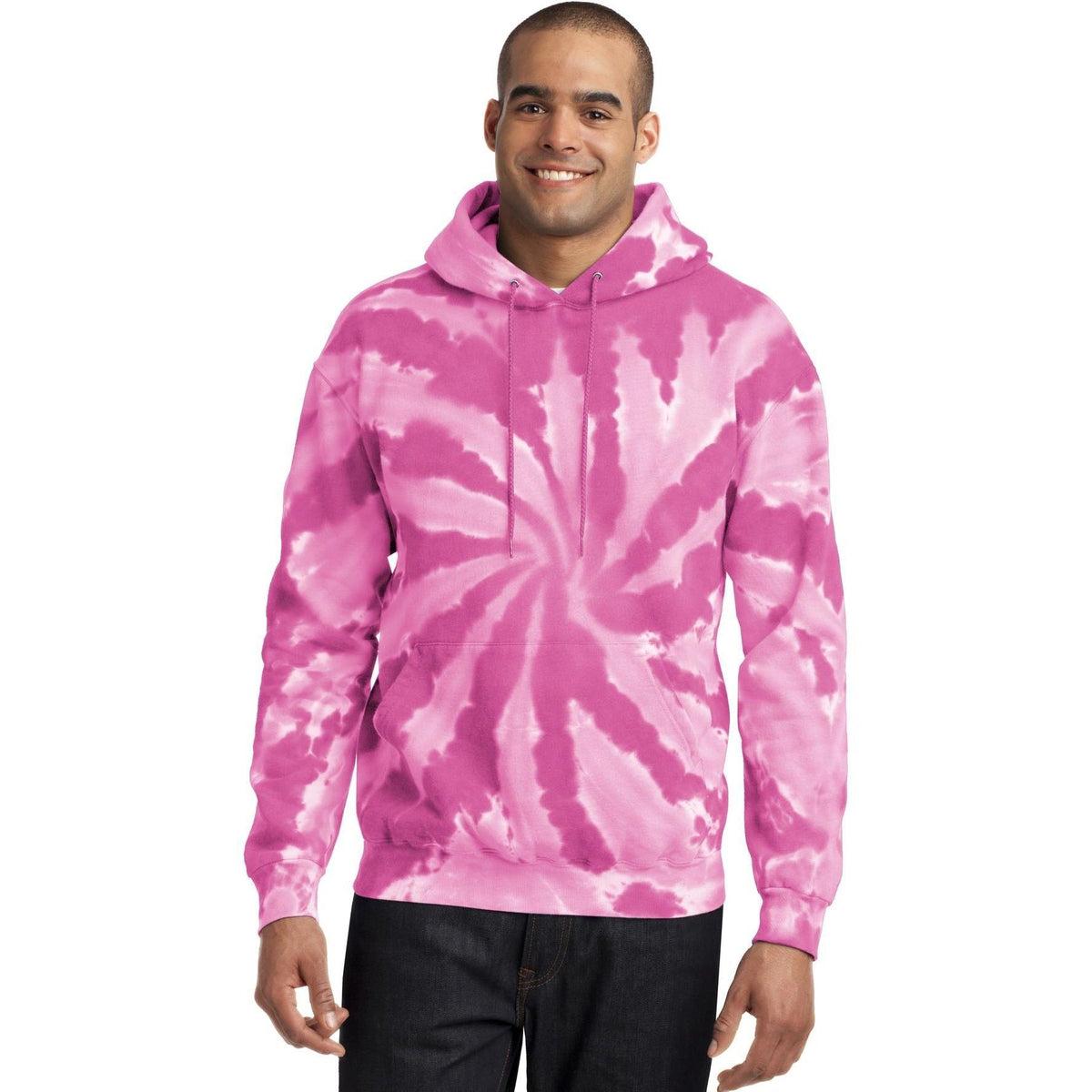 no-logo Port & Company Tie-Dye Pullover Hooded Sweatshirt-Regular-Port & Company-Thread Logic