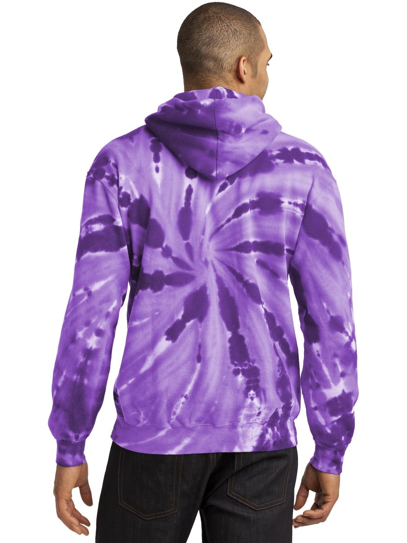 no-logo Port & Company Tie-Dye Pullover Hooded Sweatshirt-Regular-Port & Company-Thread Logic