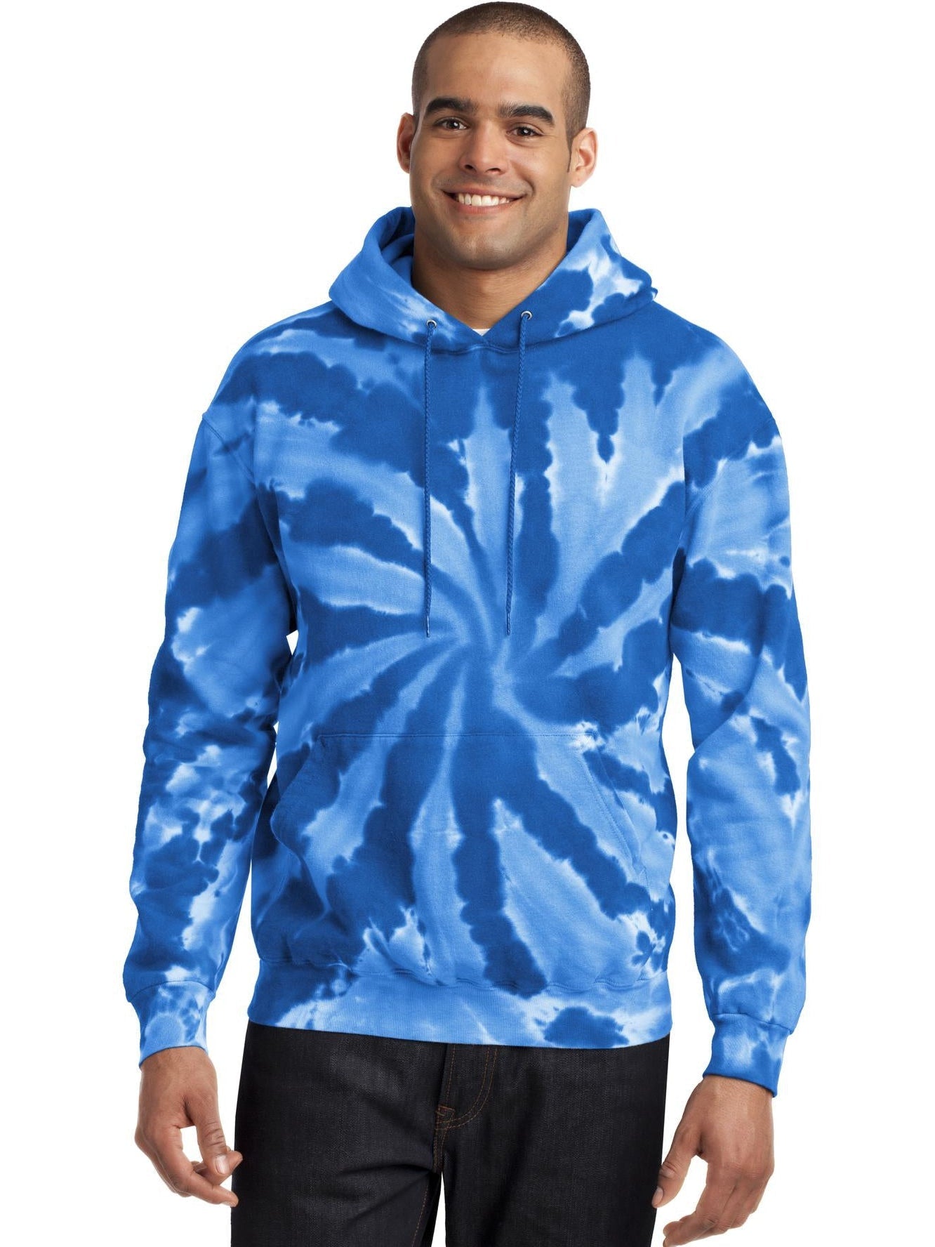 no-logo Port & Company Tie-Dye Pullover Hooded Sweatshirt-Regular-Port & Company-Thread Logic