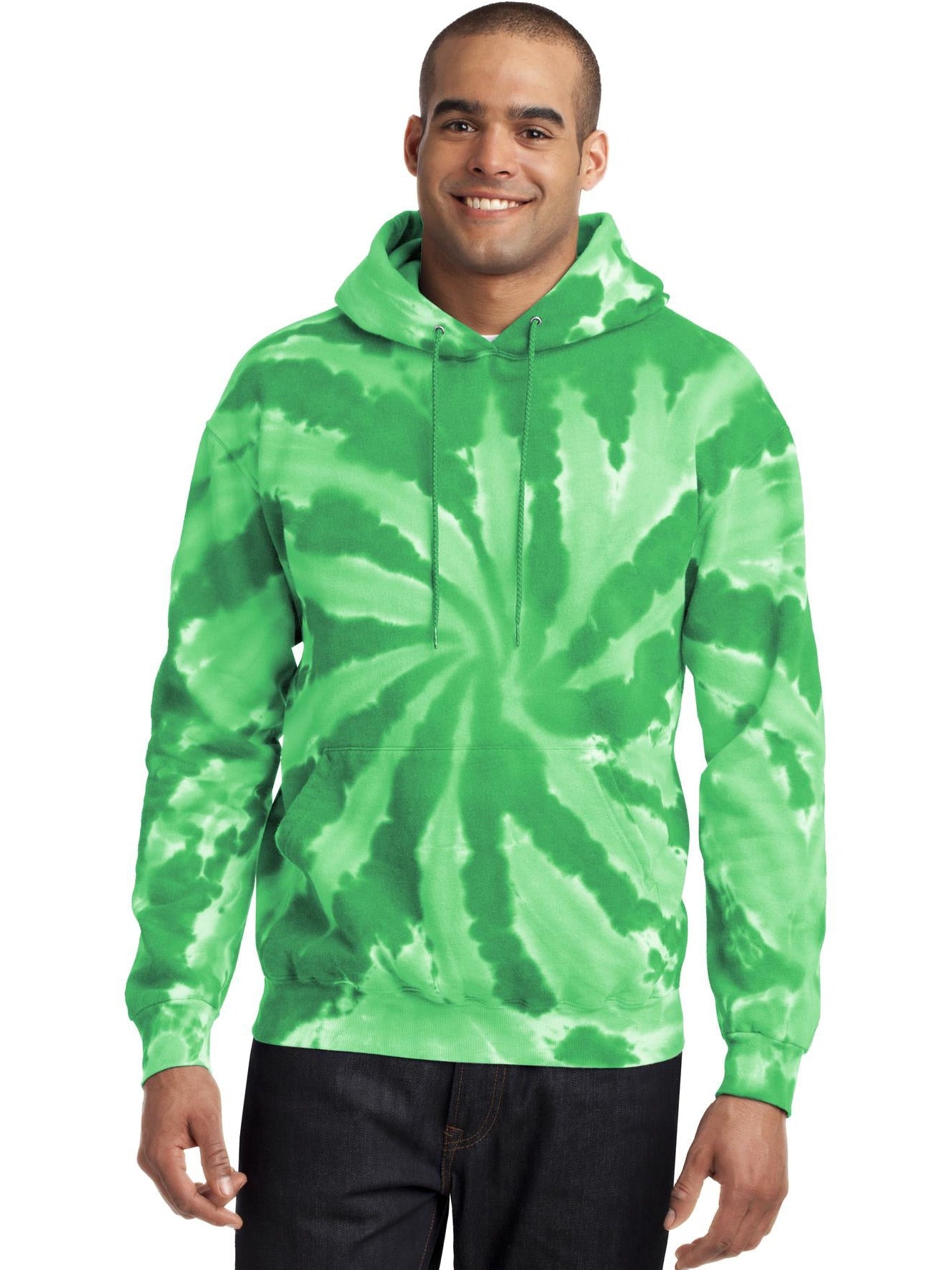 no-logo Port & Company Tie-Dye Pullover Hooded Sweatshirt-Regular-Port & Company-Thread Logic