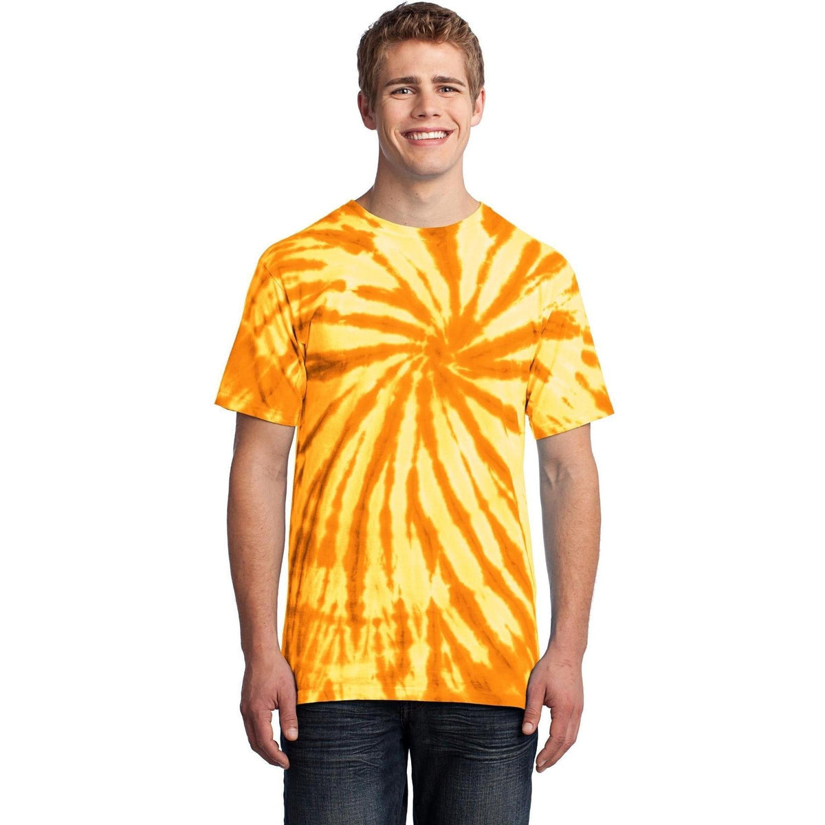 no-logo Port & Company Tie-Dye Tee-Polos-Port & Company-Thread Logic
