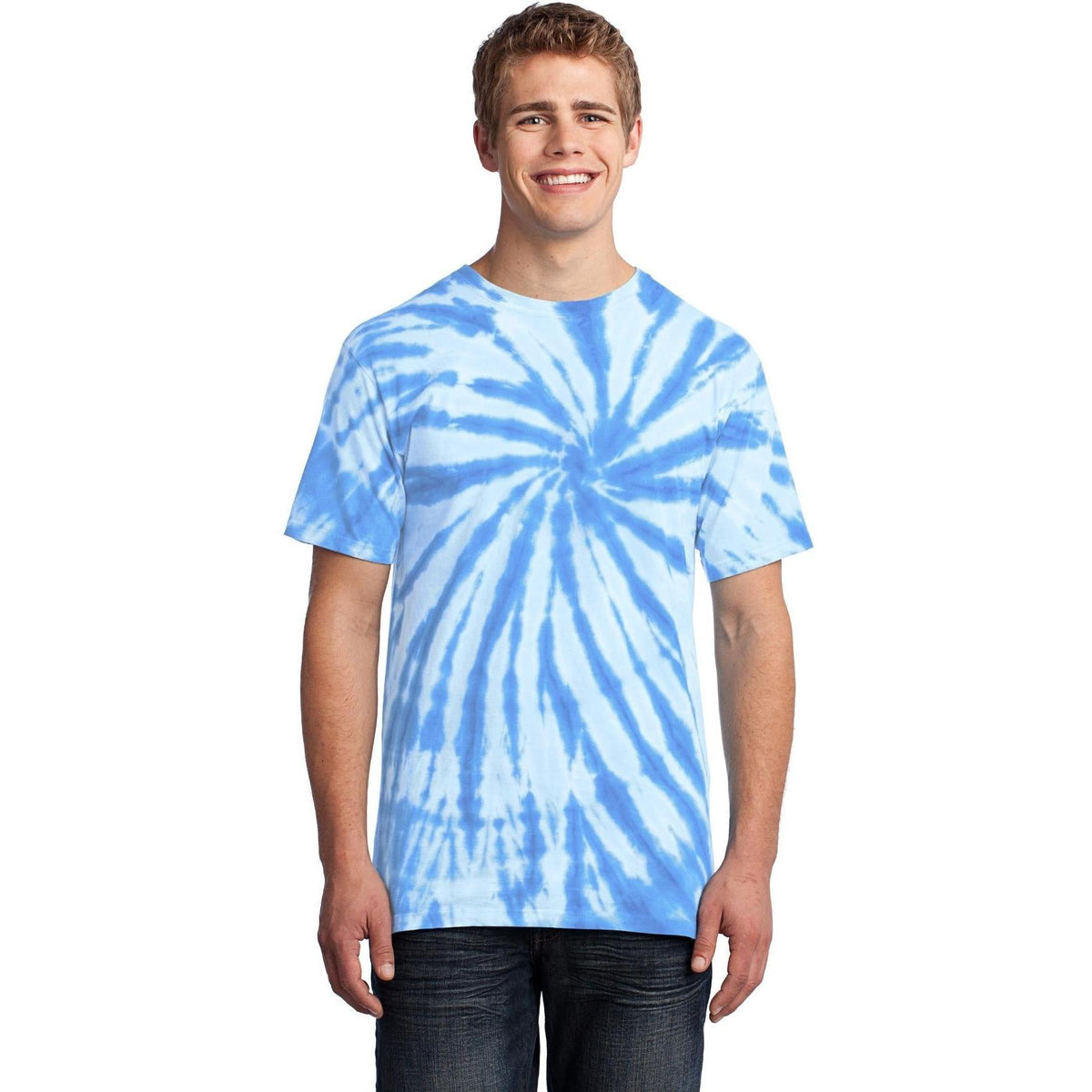no-logo Port & Company Tie-Dye Tee-Polos-Port & Company-Thread Logic