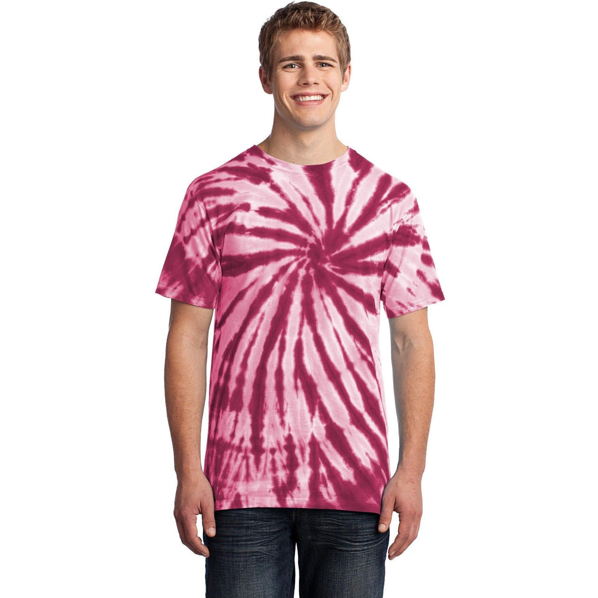 no-logo Port & Company Tie-Dye Tee-Polos-Port & Company-Thread Logic