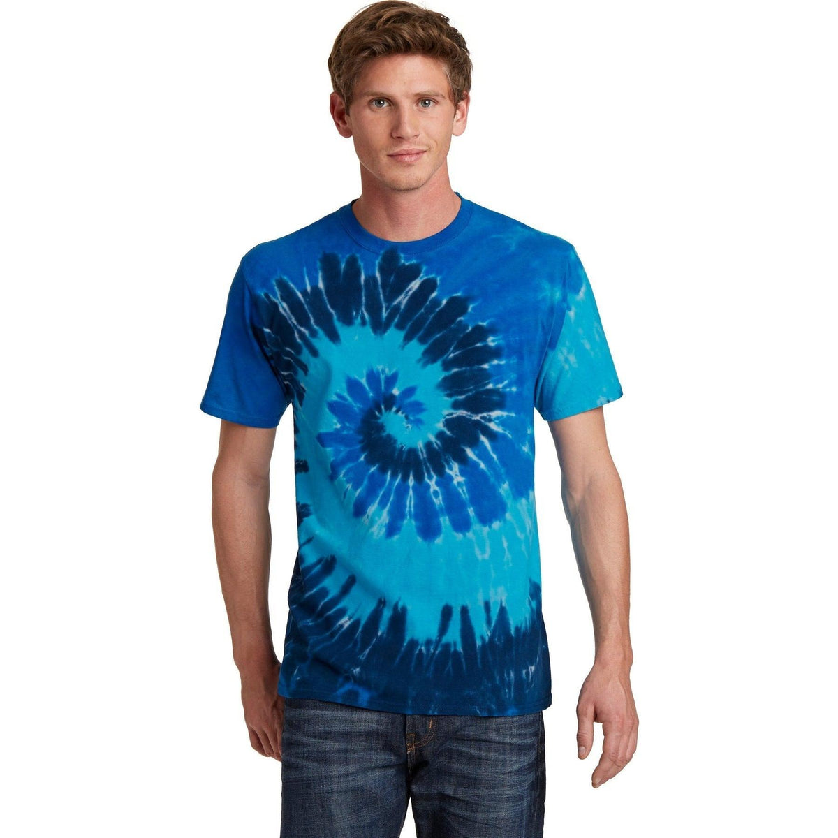 no-logo Port & Company Tie-Dye Tee-Polos-Port & Company-Thread Logic