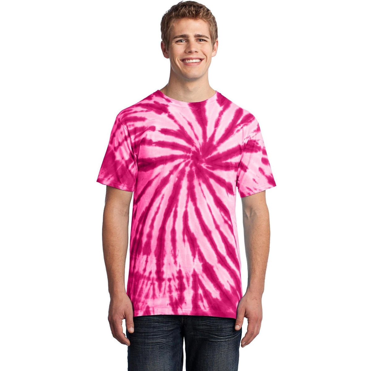 no-logo Port & Company Tie-Dye Tee-Polos-Port & Company-Thread Logic