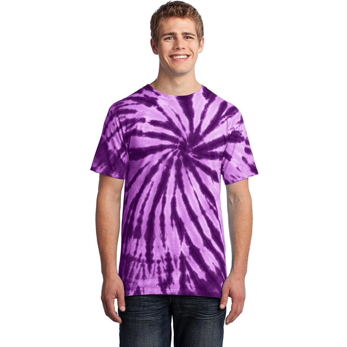 no-logo Port & Company Tie-Dye Tee-Polos-Port & Company-Thread Logic