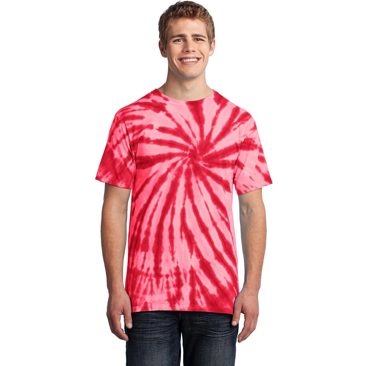 no-logo Port & Company Tie-Dye Tee-Polos-Port & Company-Thread Logic