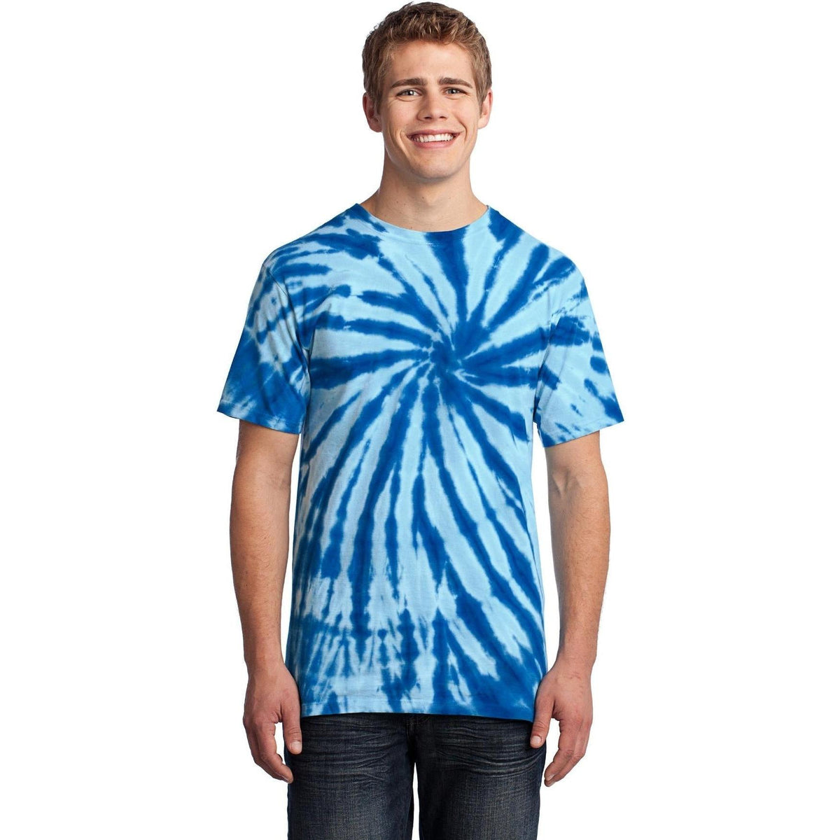 no-logo Port & Company Tie-Dye Tee-Polos-Port & Company-Thread Logic