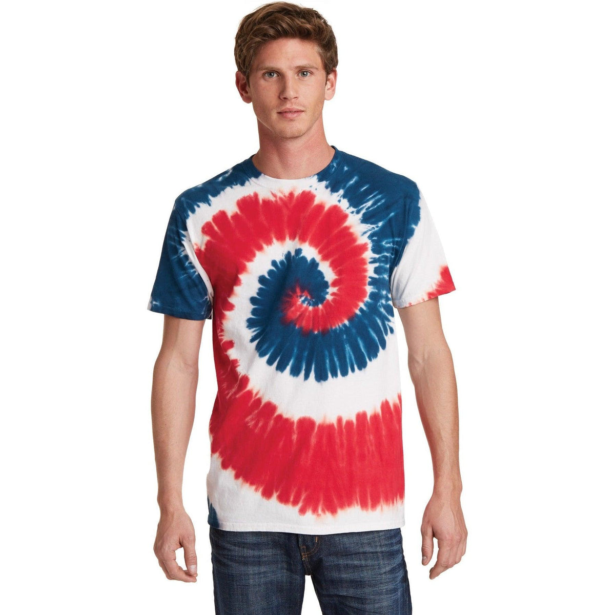 no-logo Port & Company Tie-Dye Tee-Polos-Port & Company-Thread Logic