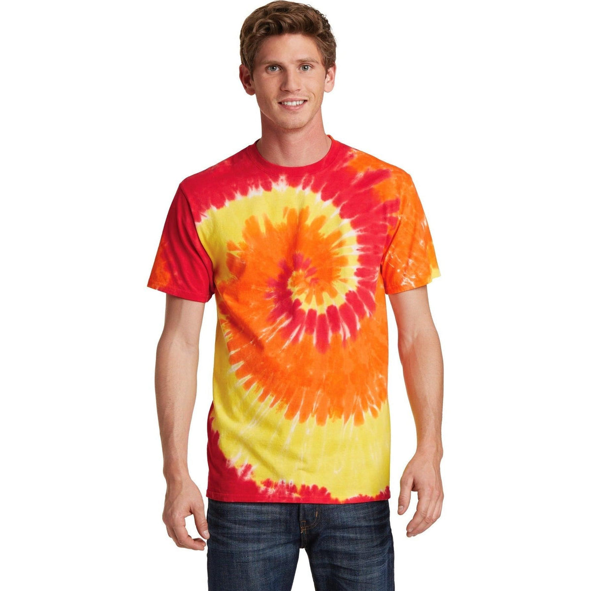 no-logo Port & Company Tie-Dye Tee-Polos-Port & Company-Thread Logic