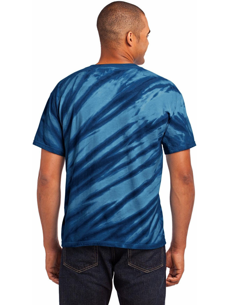 no-logo Port & Company Tiger Stripe Tie-Dye Tee-Regular-Port & Company-Thread Logic