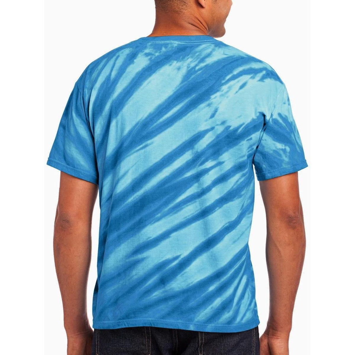 no-logo Port & Company Tiger Stripe Tie-Dye Tee-Regular-Port & Company-Thread Logic