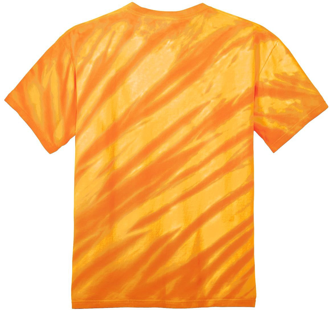 no-logo Port & Company Tiger Stripe Tie-Dye Tee-Regular-Port & Company-Thread Logic