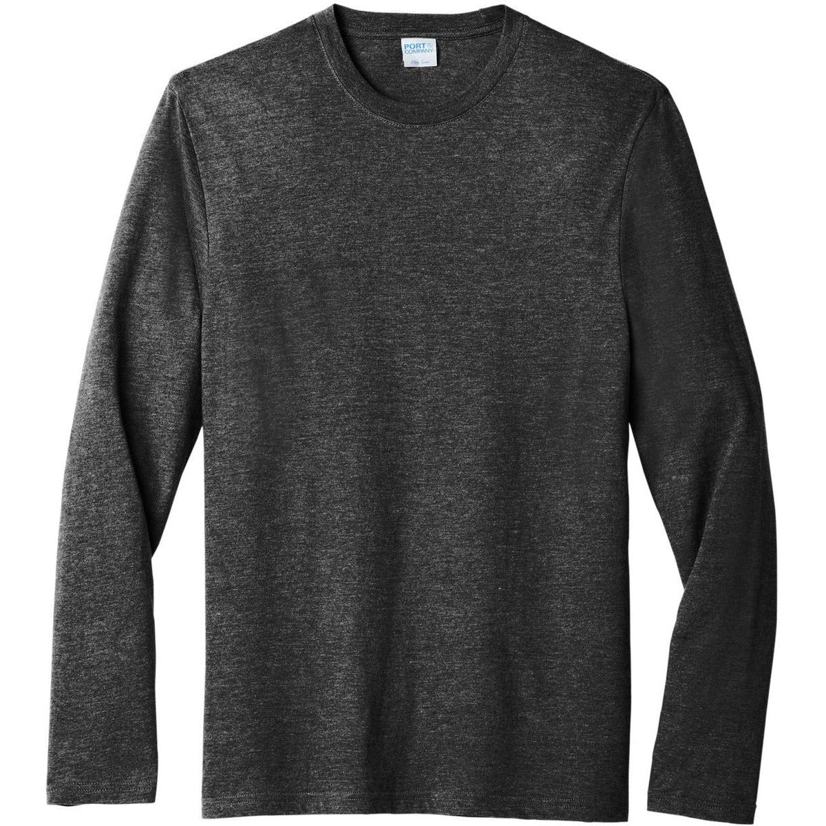 no-logo Port & Company Tri-Blend Long Sleeve Tee