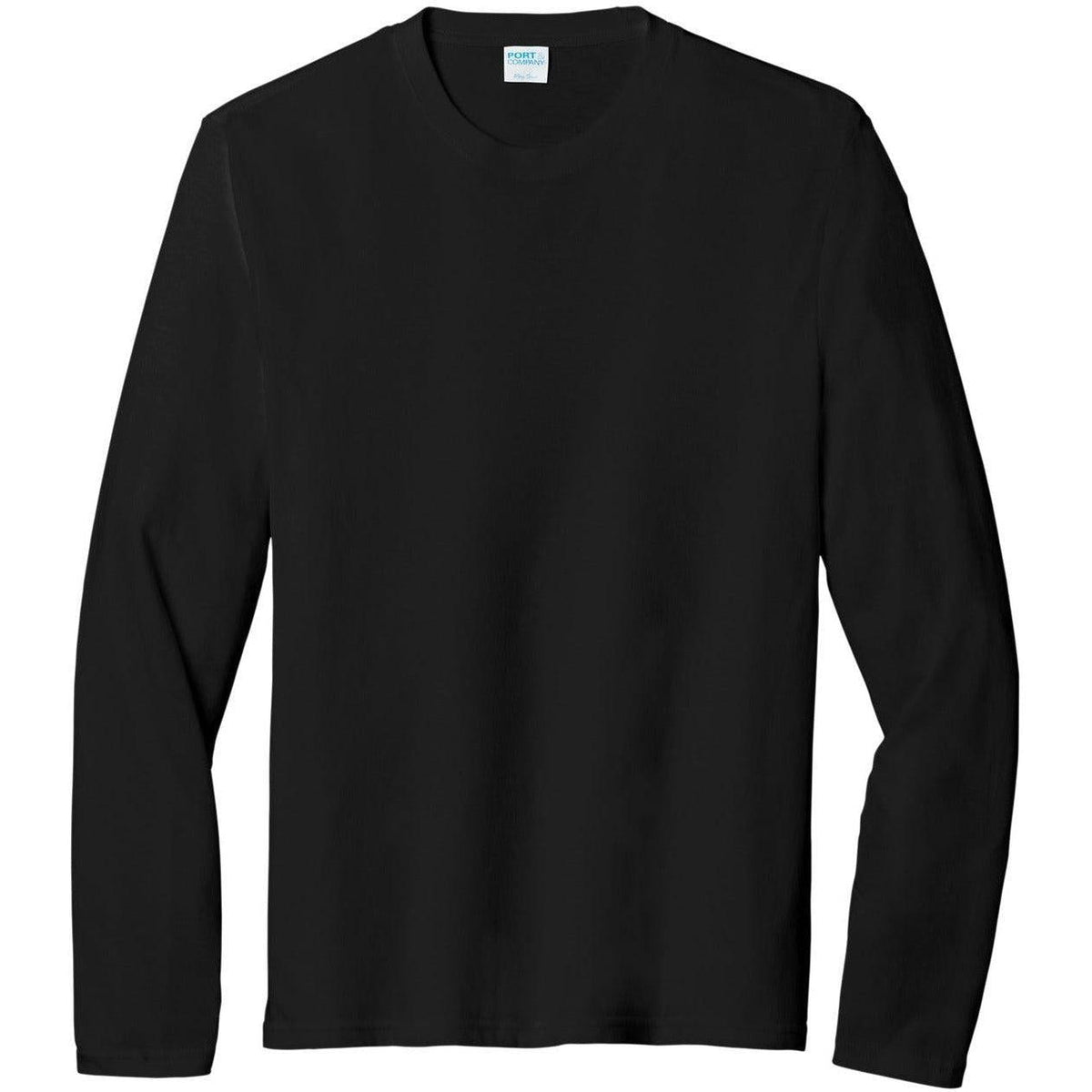 no-logo Port & Company Tri-Blend Long Sleeve Tee