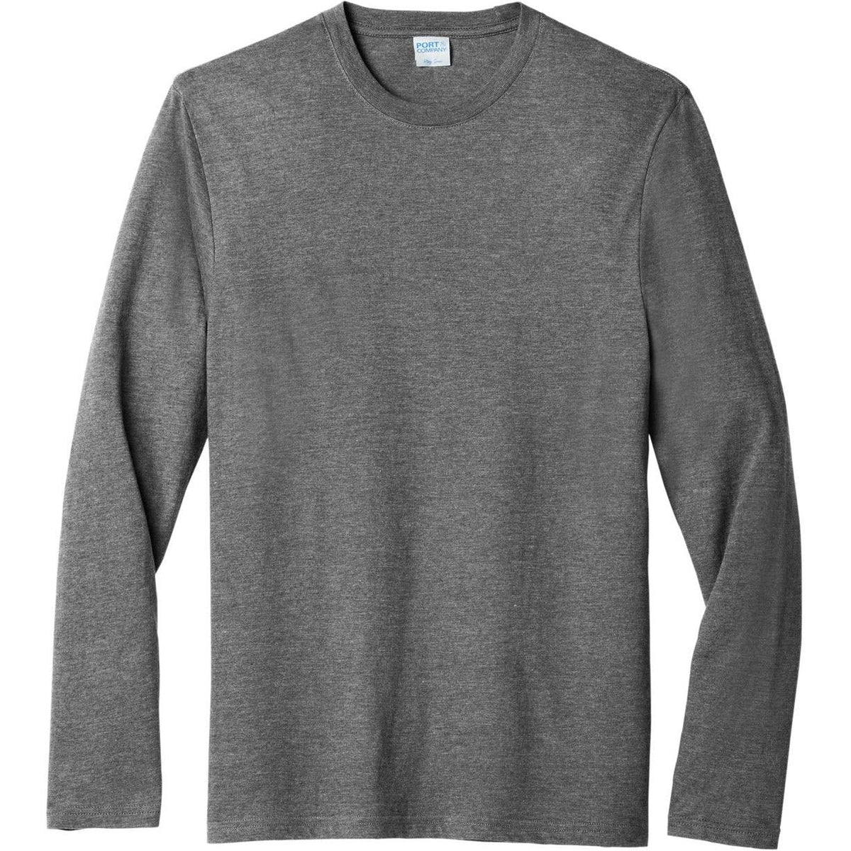 no-logo Port & Company Tri-Blend Long Sleeve Tee