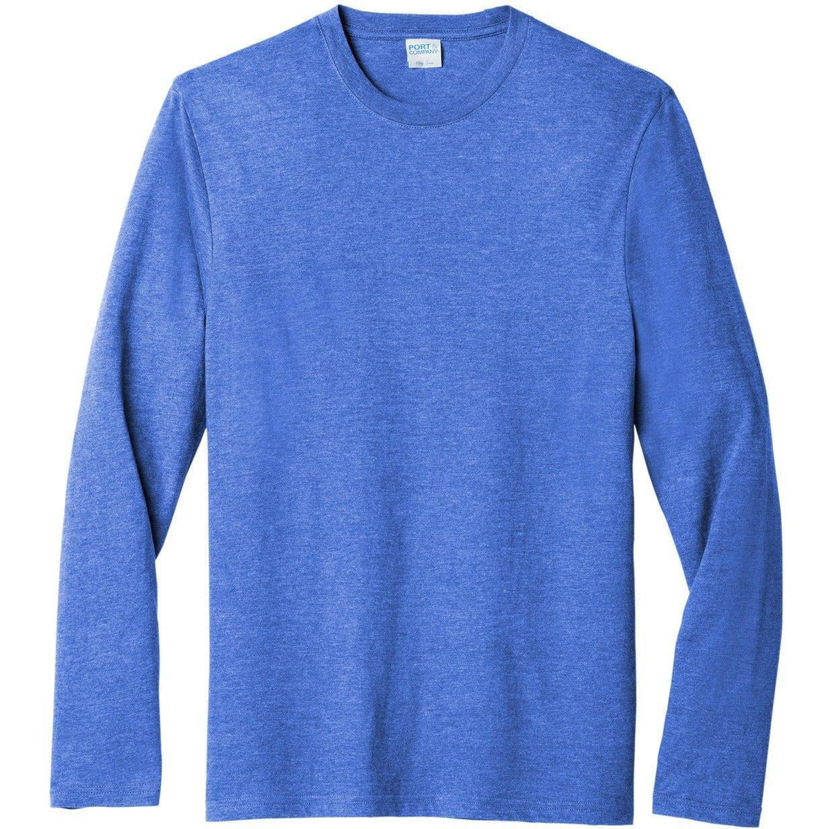 no-logo Port & Company Tri-Blend Long Sleeve Tee