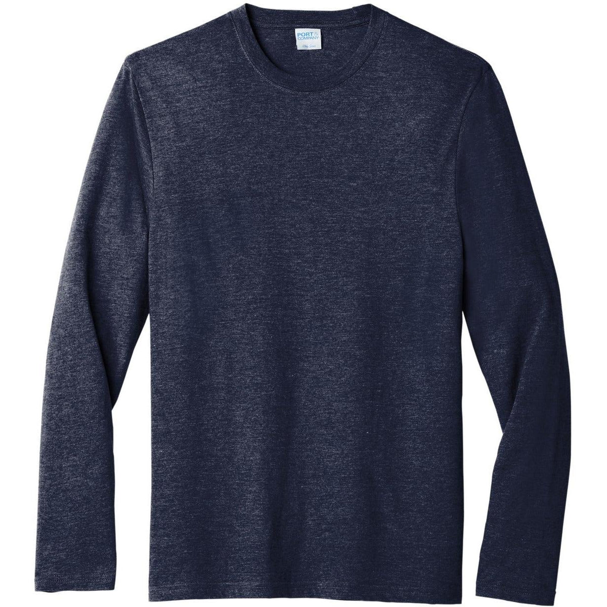no-logo Port & Company Tri-Blend Long Sleeve Tee