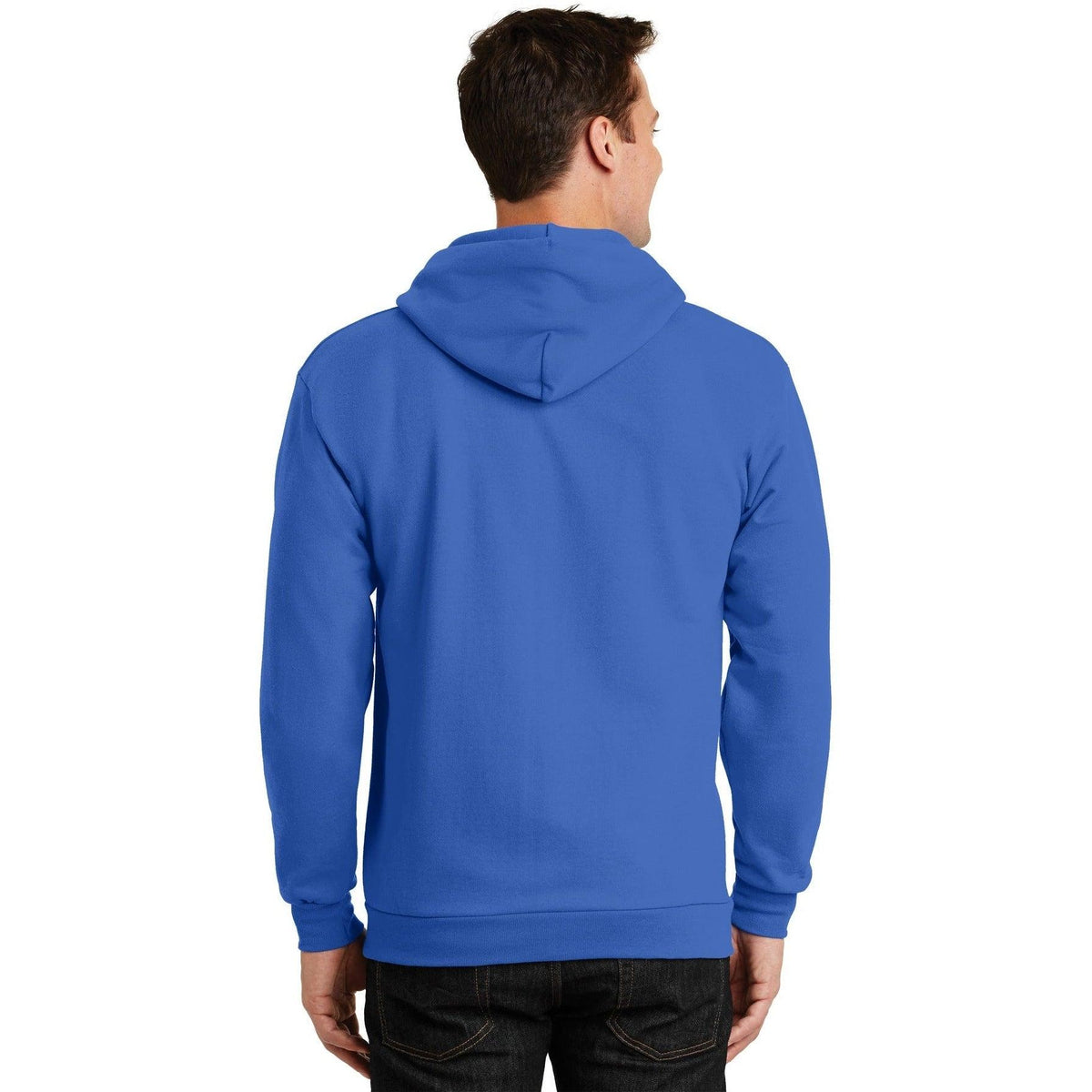no-logo Port & Company Ultimate Full-Zip Hooded Sweatshirt-Full Zips-Port & Company-Thread Logic