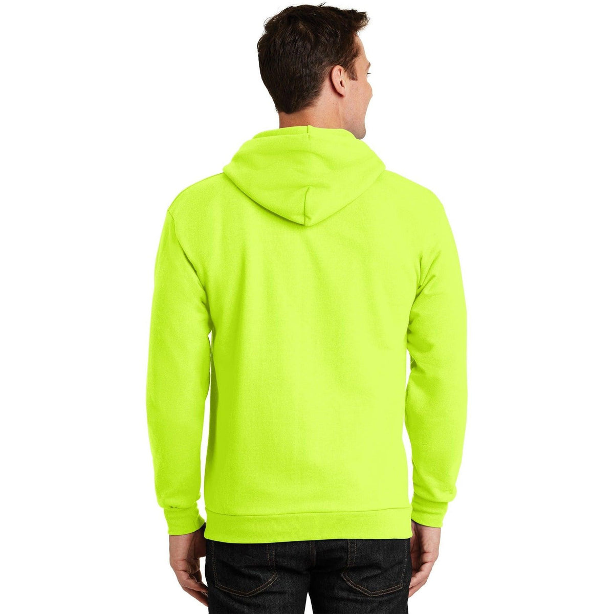 no-logo Port & Company Ultimate Full-Zip Hooded Sweatshirt-Full Zips-Port & Company-Thread Logic