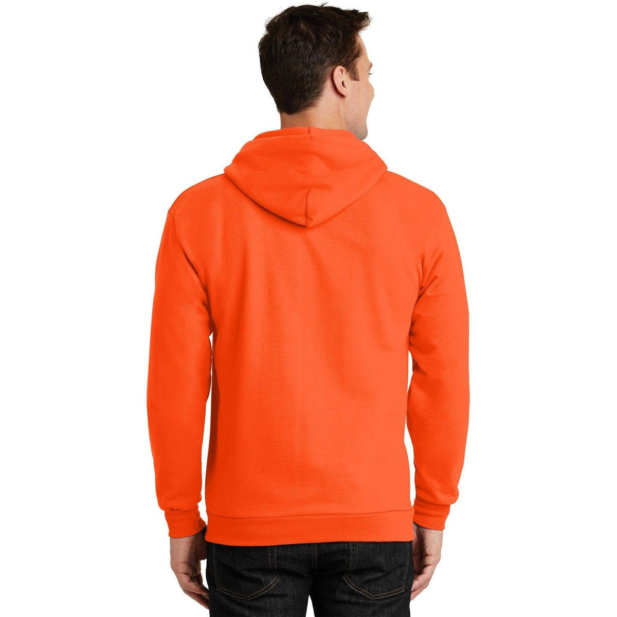 no-logo Port & Company Ultimate Full-Zip Hooded Sweatshirt-Full Zips-Port & Company-Thread Logic
