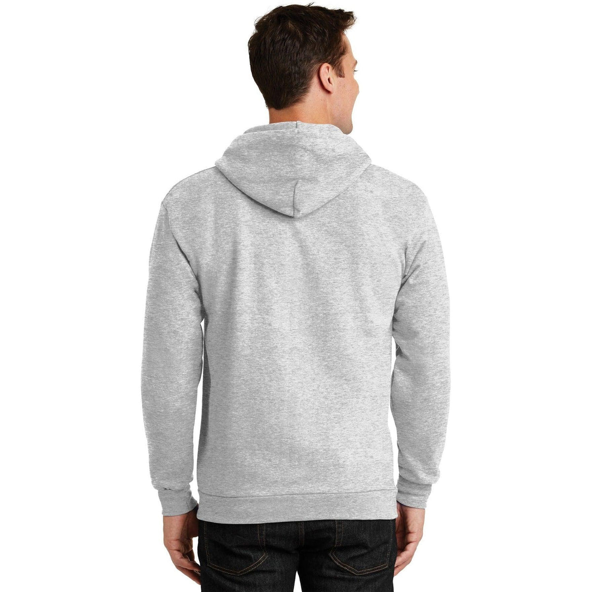 no-logo Port & Company Ultimate Full-Zip Hooded Sweatshirt-Full Zips-Port & Company-Thread Logic