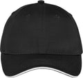 Port & Company Unstructured Sandwich Bill Cap-Regular-Port & Company-Black/White-OSFA-Thread Logic 