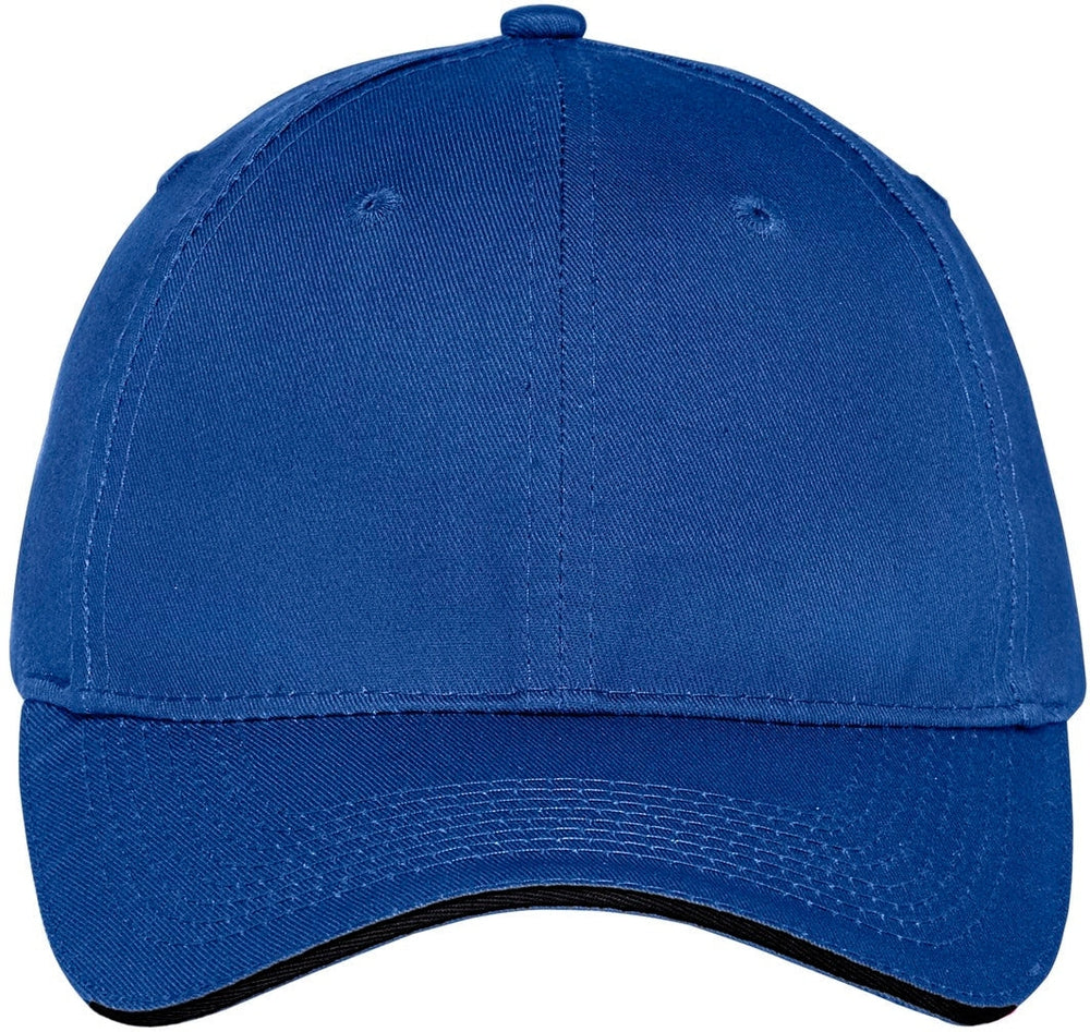 Port & Company Unstructured Sandwich Bill Cap-Regular-Port & Company-Royal/Black-OSFA-Thread Logic 